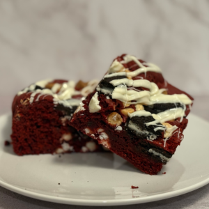 Red Velvet Oreo Fudge Brownies