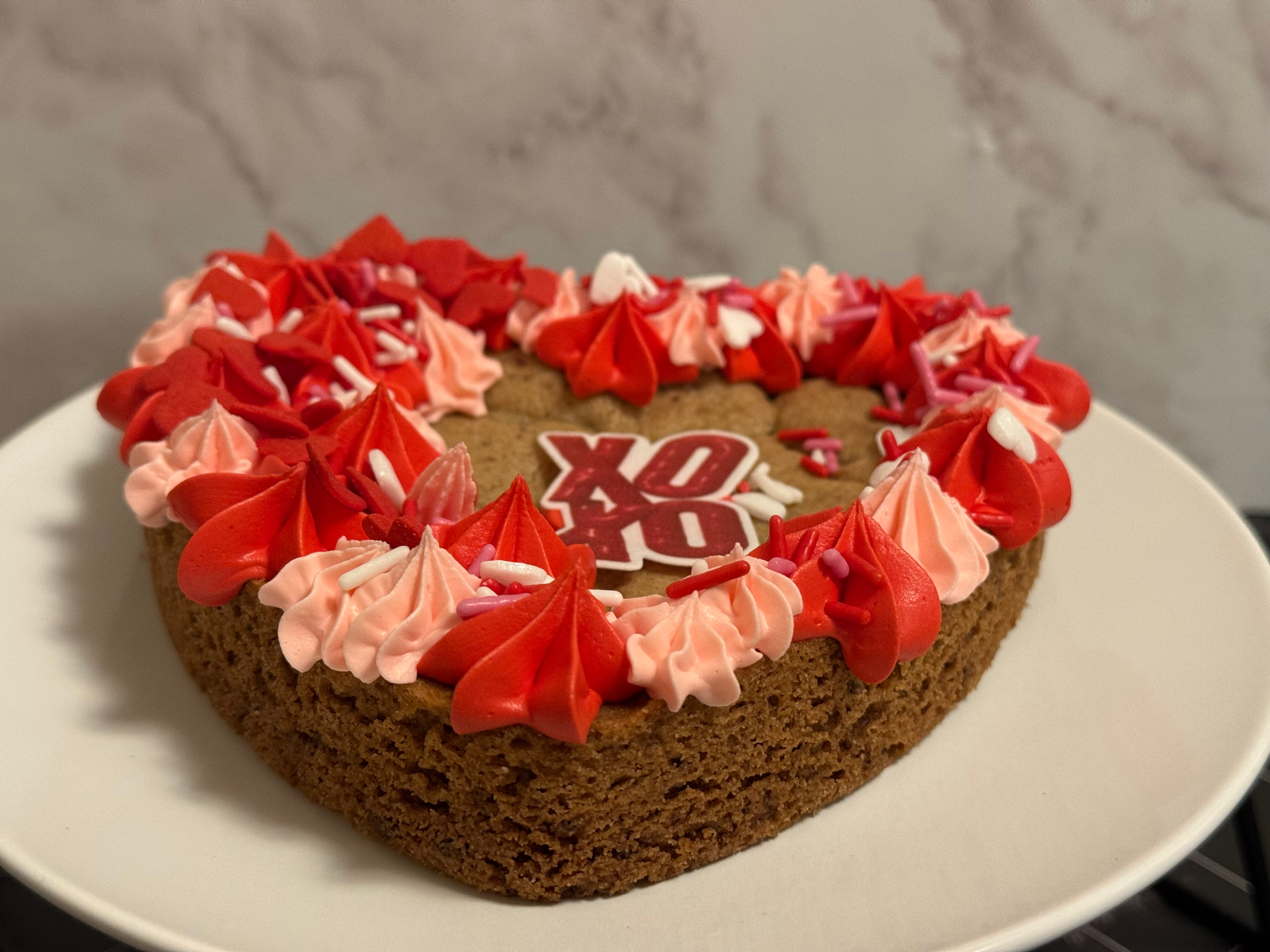8 inch Heart Cookie Cake - Image 5