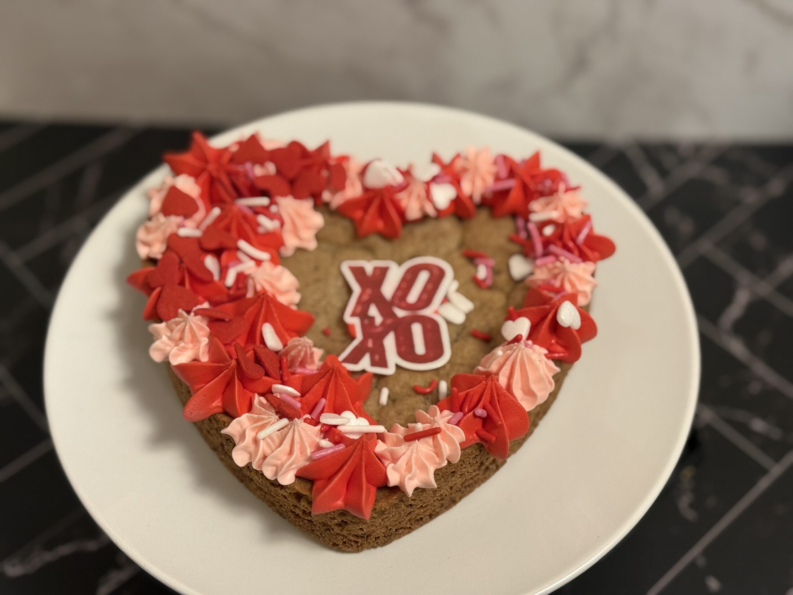 8 inch Heart Cookie Cake - Image 3