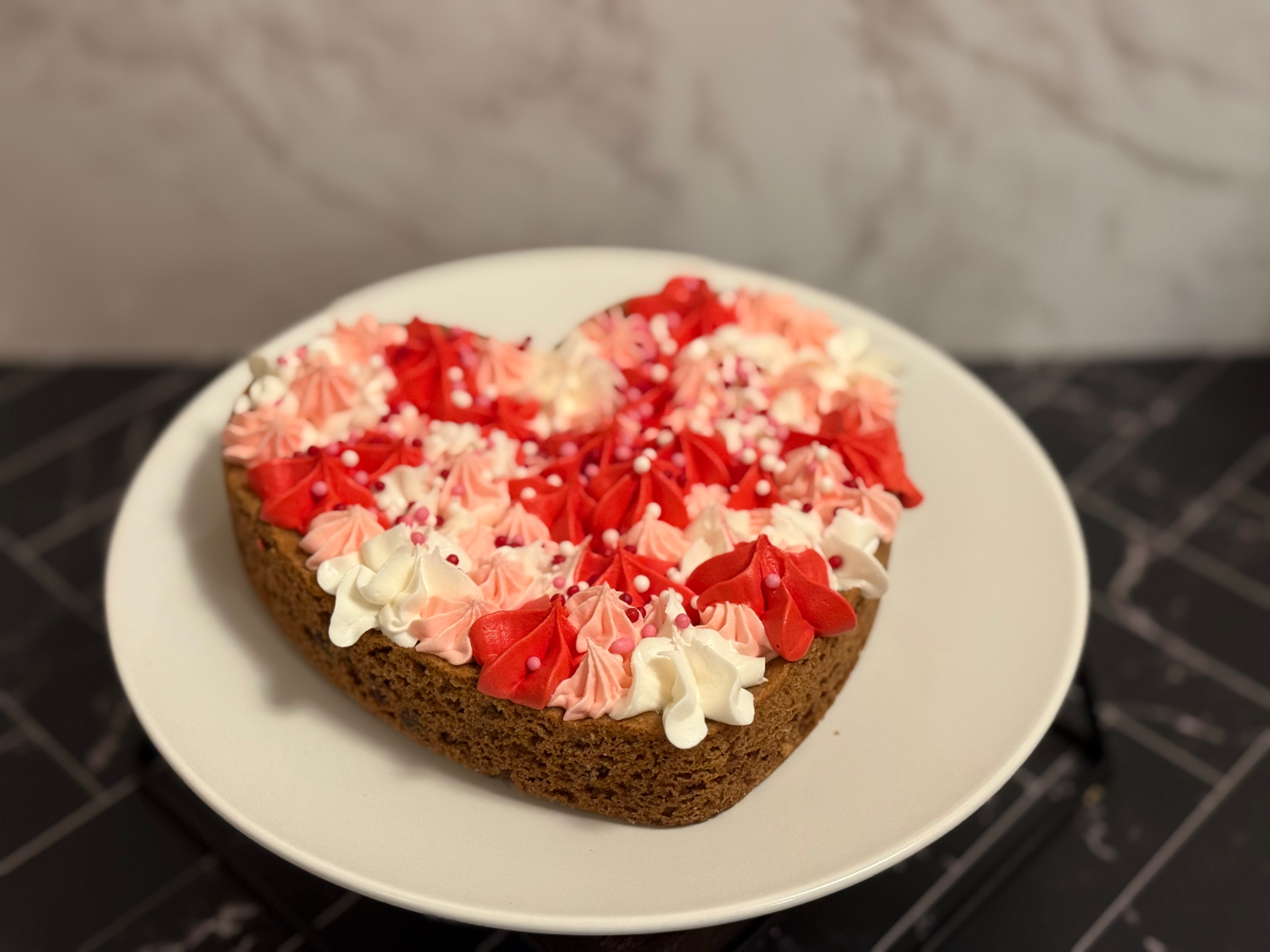 8 inch Heart Cookie Cake - Image 4